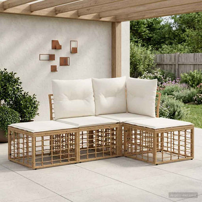 Set di divani da esterno Naturale Poliestere | homemem39