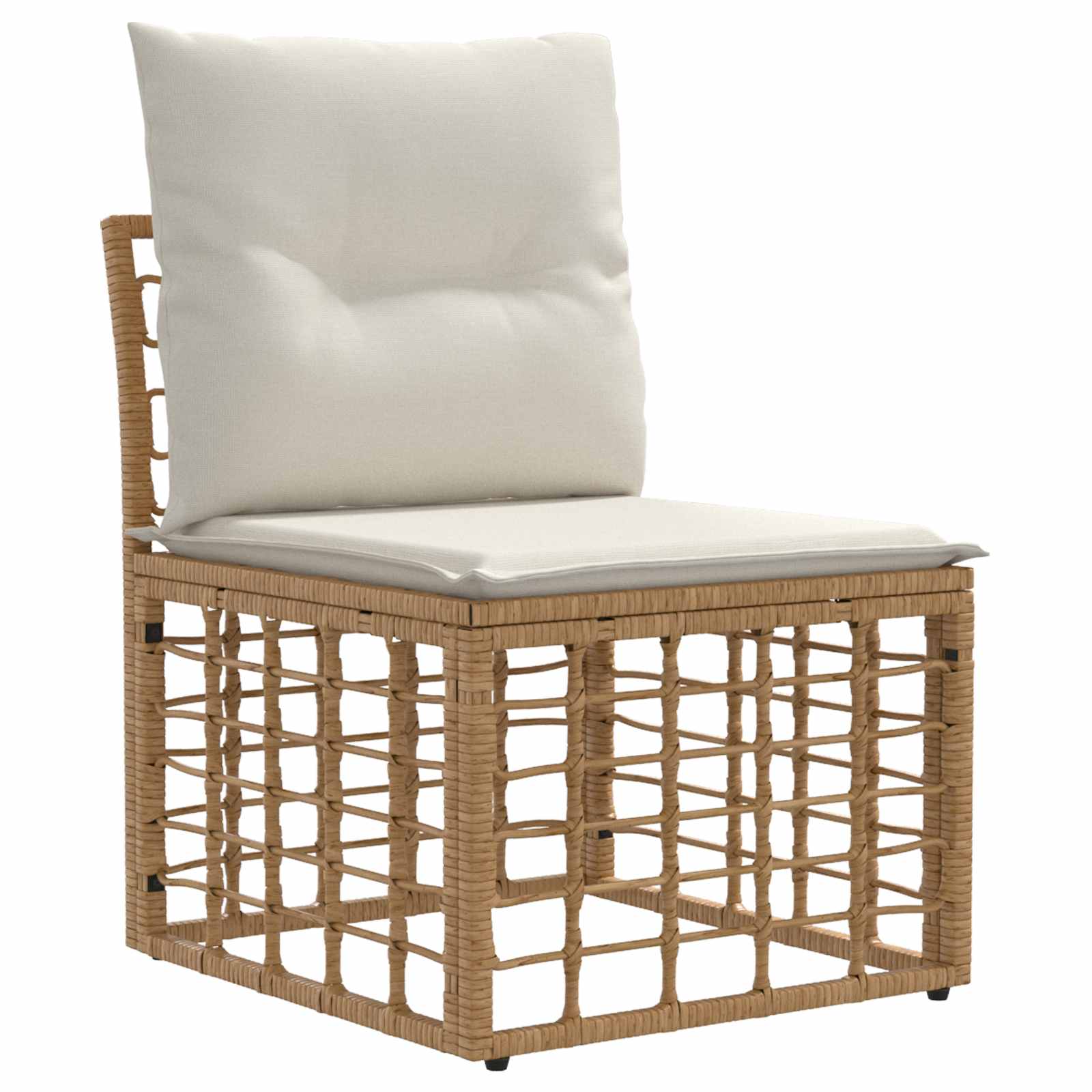 Set di divani da esterno 5 pcs Naturale e Bianco Crema | homemem39