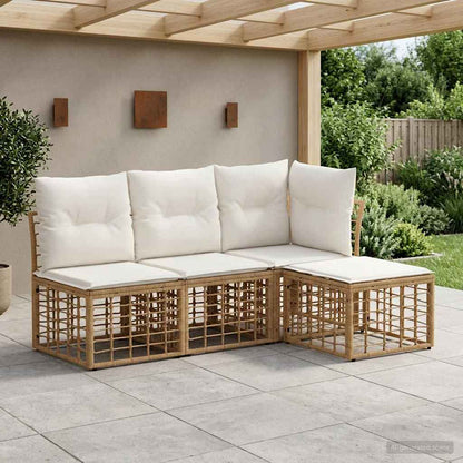 Set di divani da esterno Naturale Poliestere | homemem39