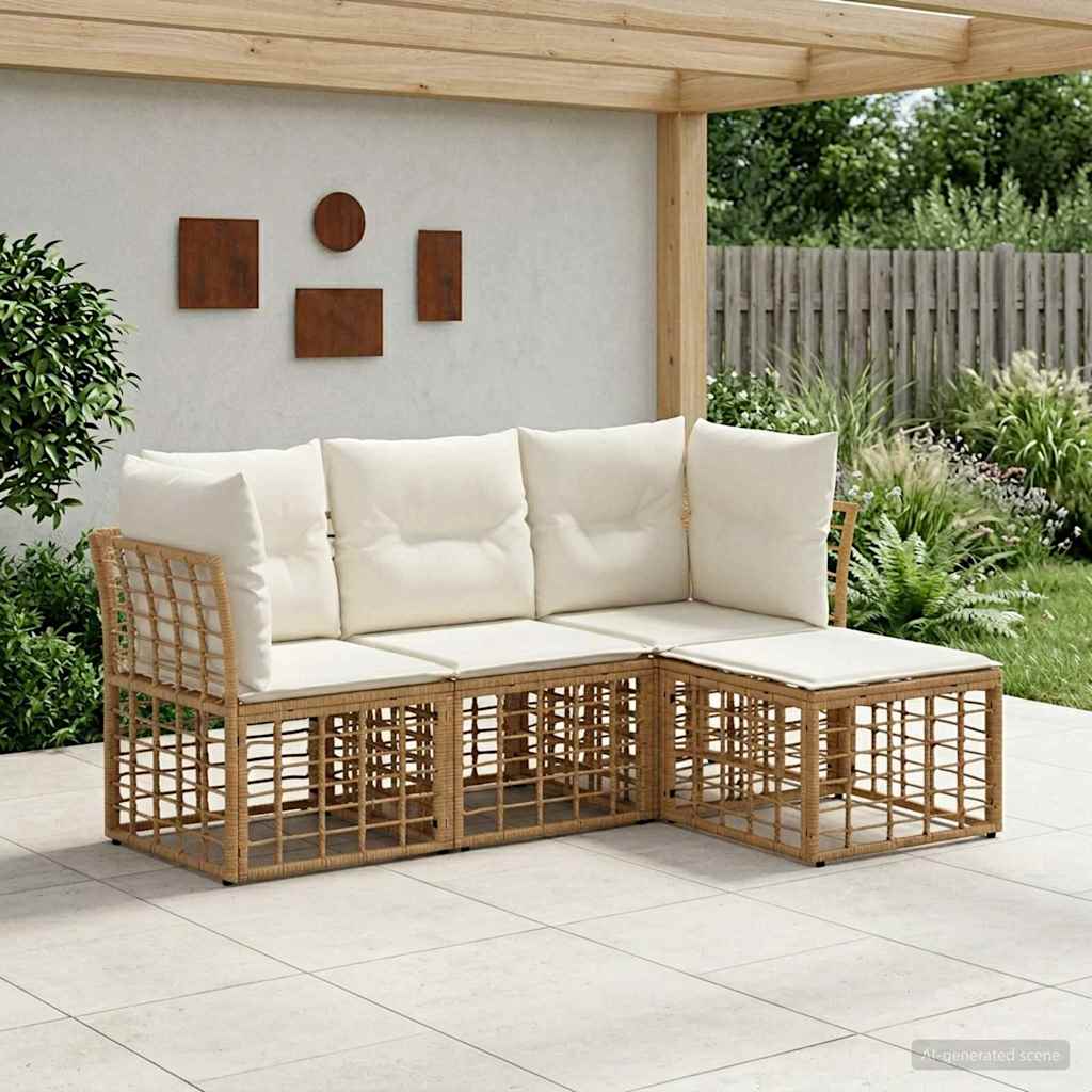 Set di divani da esterno Naturale Poliestere | homemem39