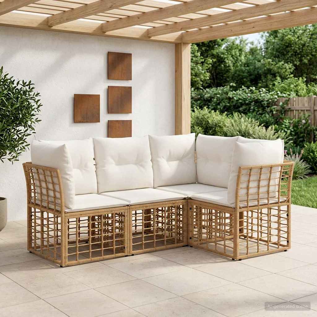 Set di divani da esterno Naturale Poliestere | homemem39