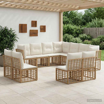 Set di divani da esterno Naturale Poliestere | homemem39