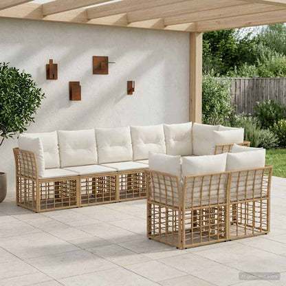 Set di divani da esterno Naturale Poliestere | homemem39