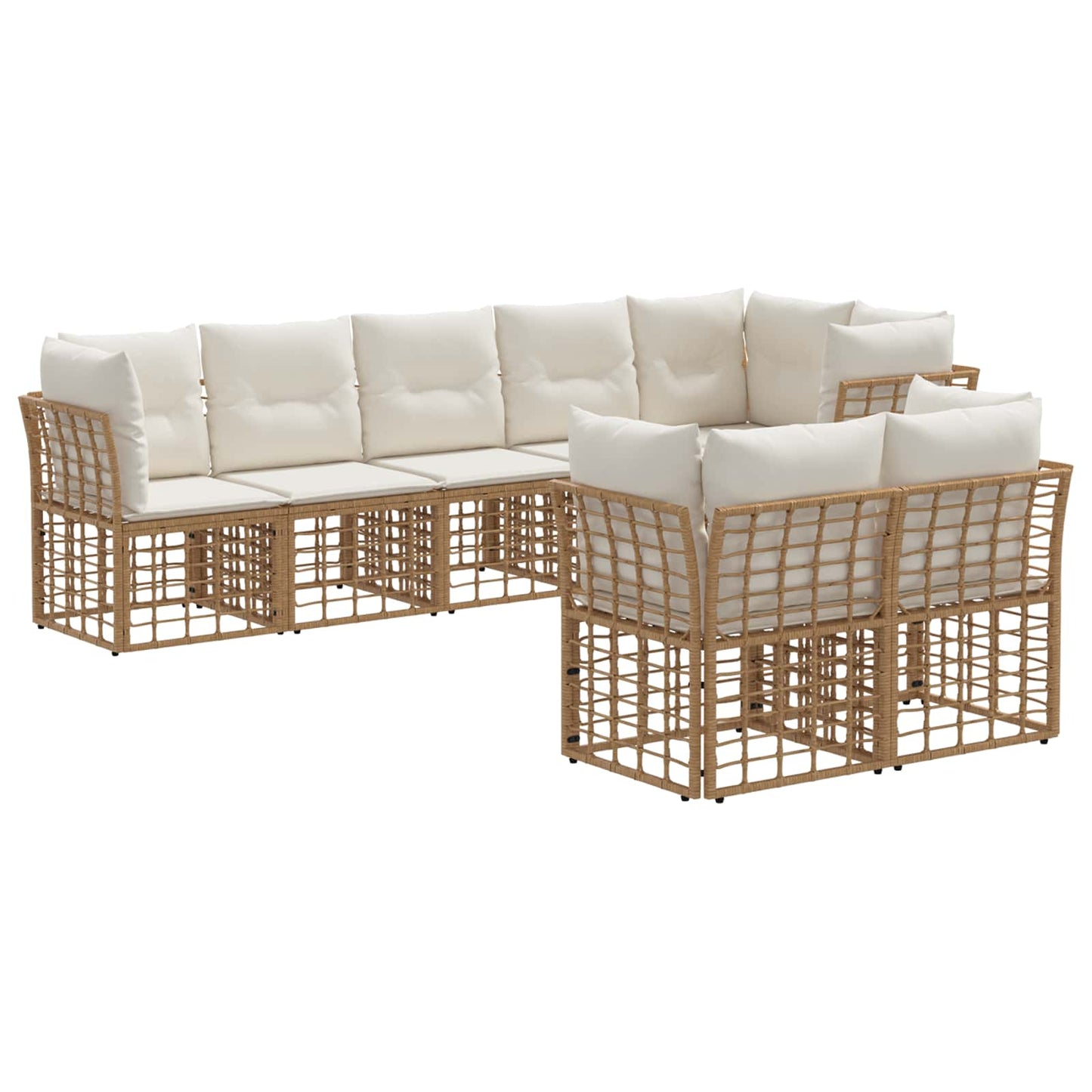 Set di divani da esterno Naturale Poliestere | homemem39