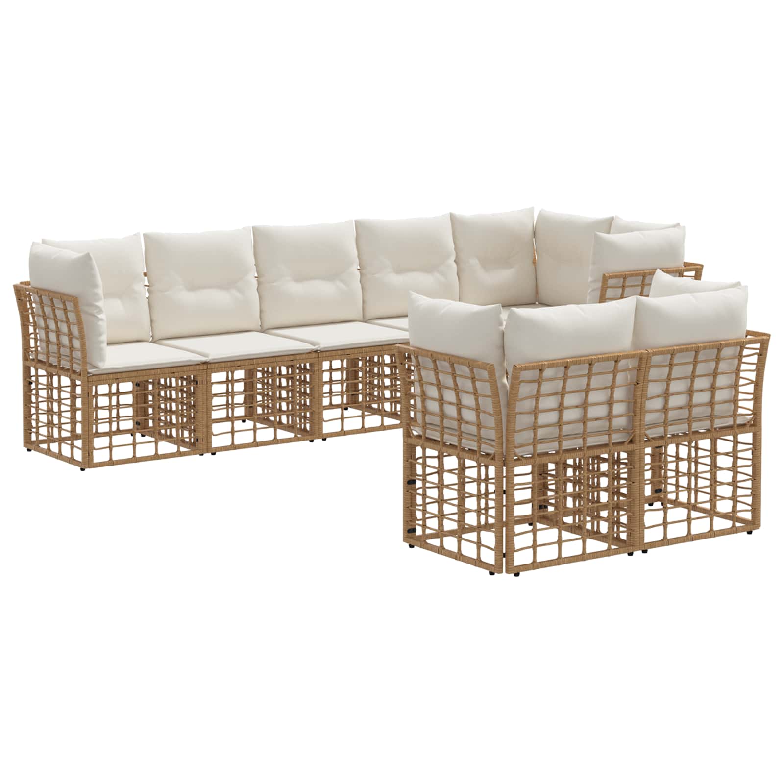 Set di divani da esterno Naturale Poliestere | homemem39