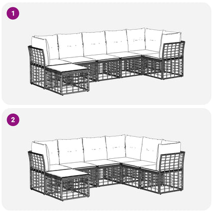 Set di divani da esterno Naturale Poliestere | homemem39