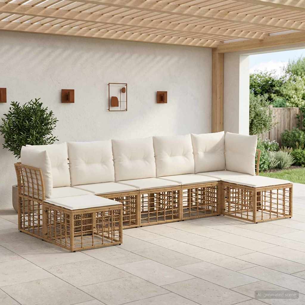 Set di divani da esterno Naturale Poliestere | homemem39