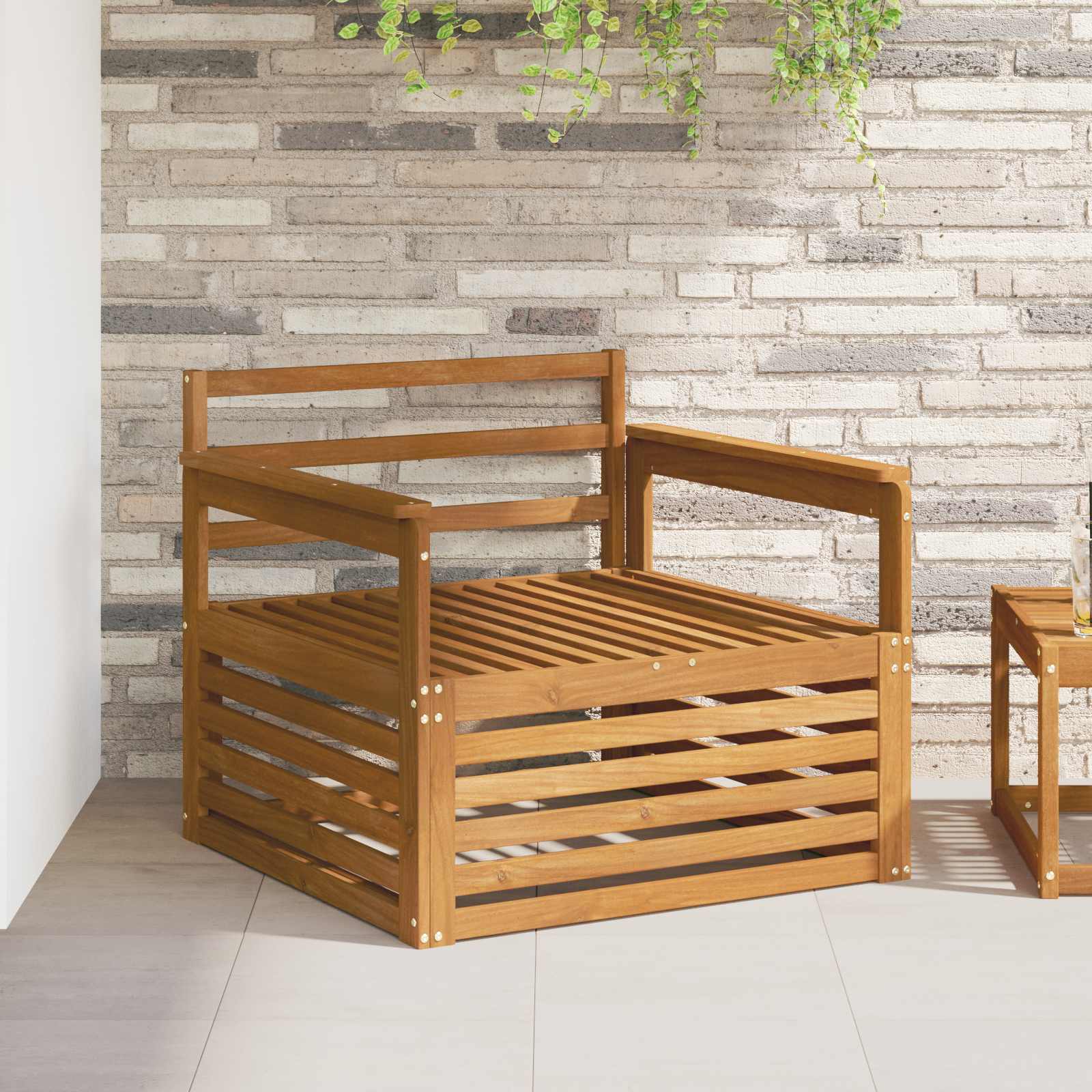 2 Pezzo Divano da esterno Naturale | homemem39