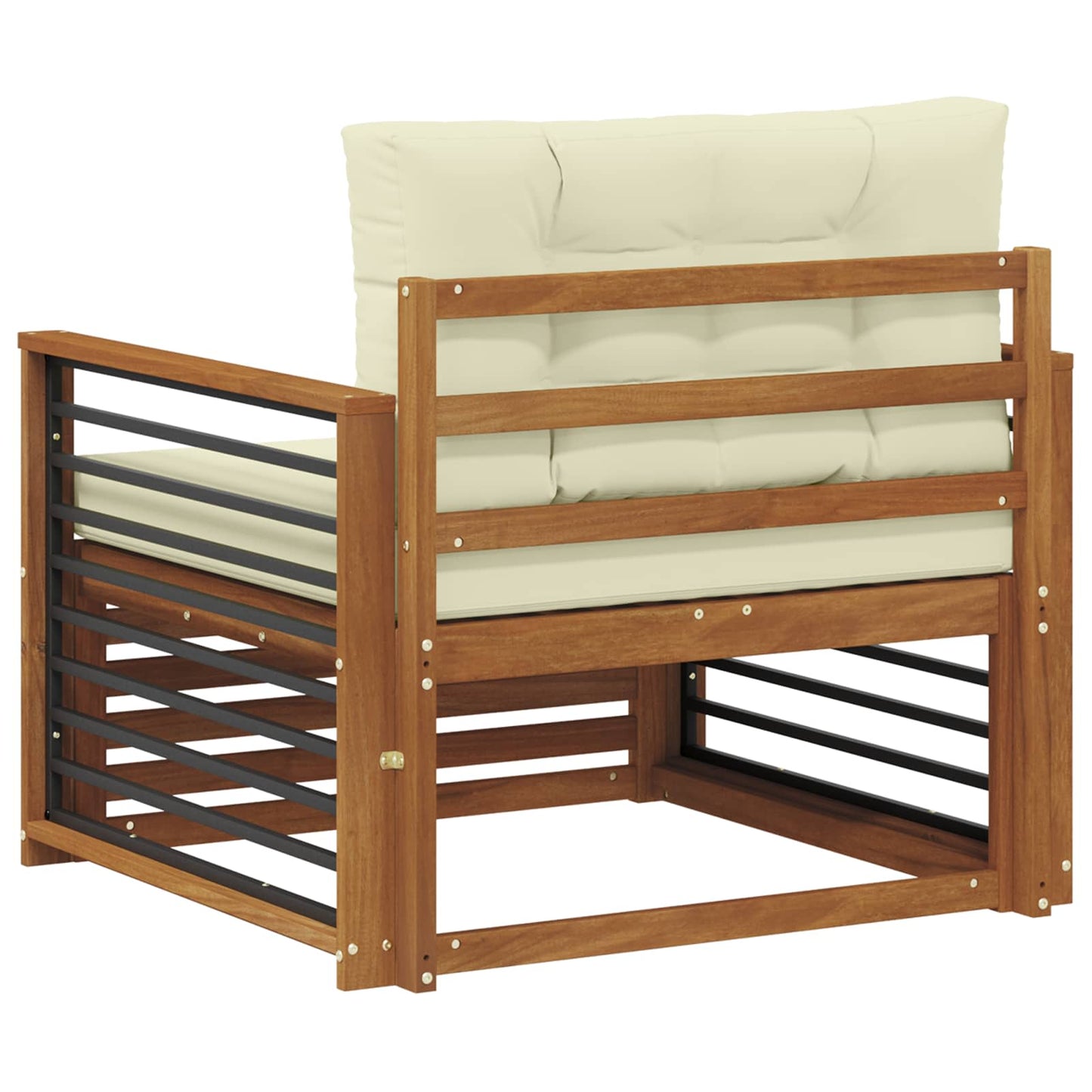 Divano da esterno Legno di Acacia Massello e Poliestere | homemem39