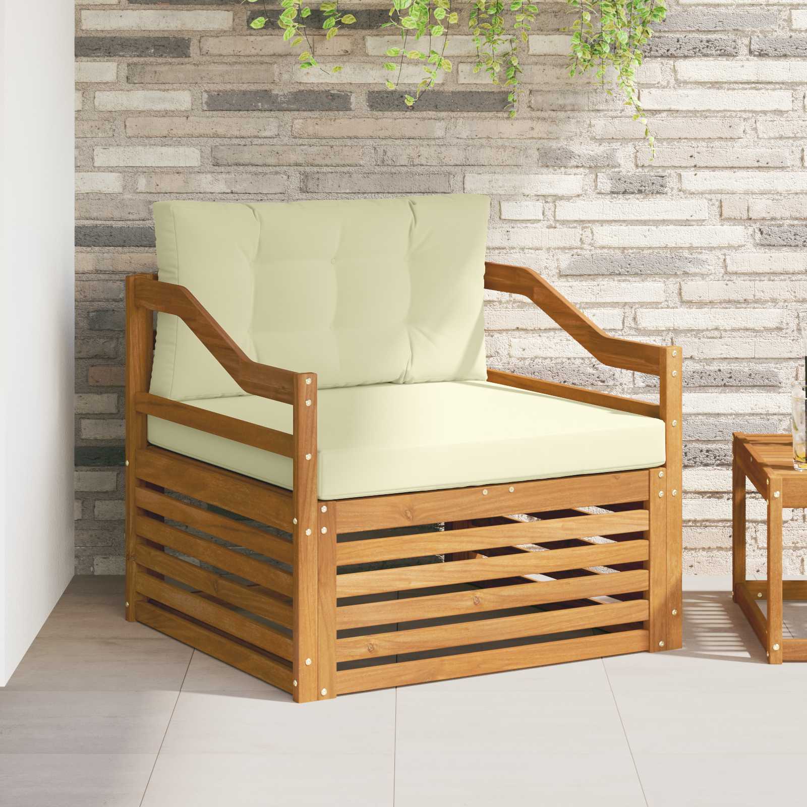 Set di divani da esterno Legno di Acacia Massello Naturale | homemem39