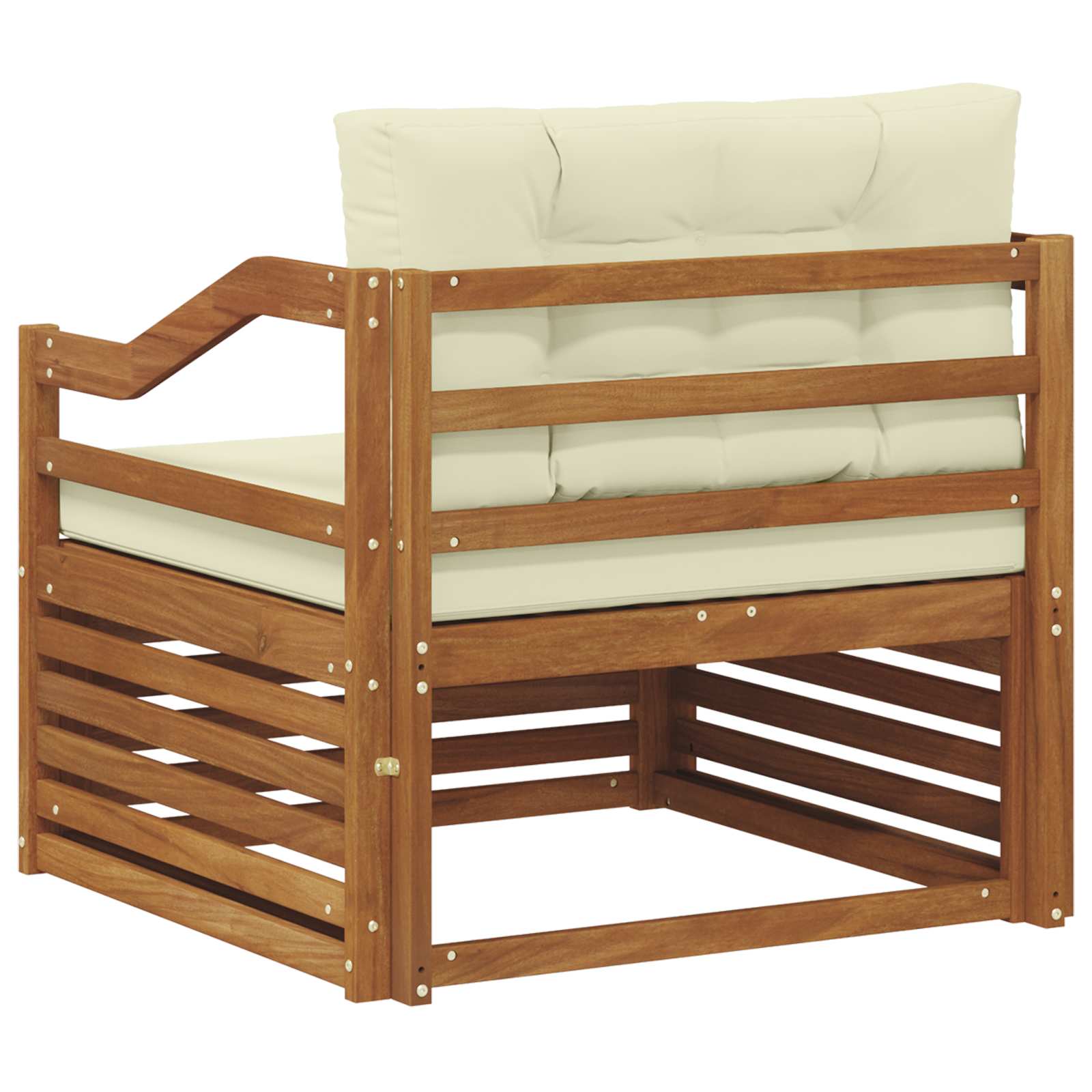 Set di divani da esterno Legno di Acacia Massello Naturale | homemem39