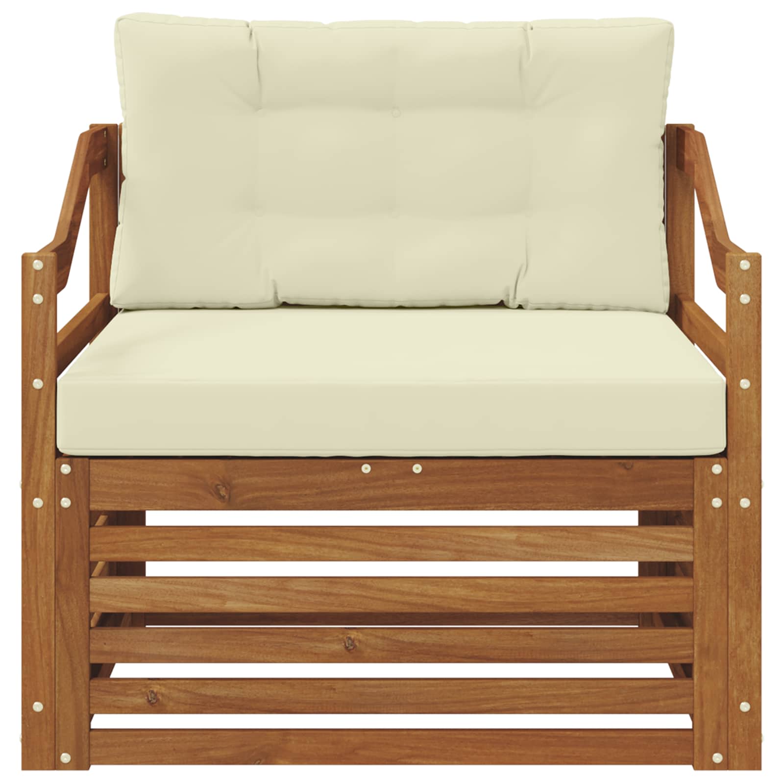 Set di divani da esterno Legno di Acacia Massello Naturale | homemem39