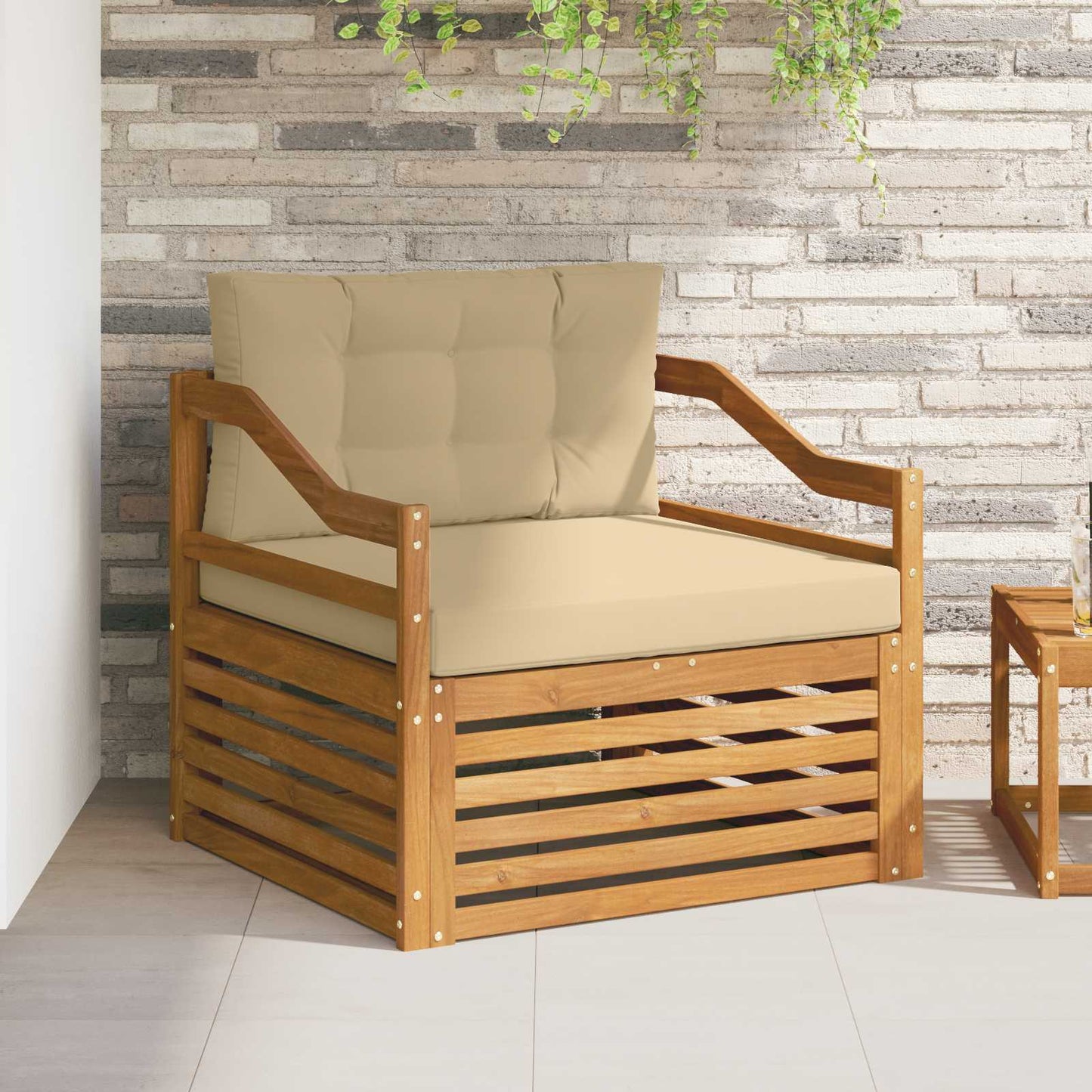 Divano da esterno Naturale e Beige | homemem39