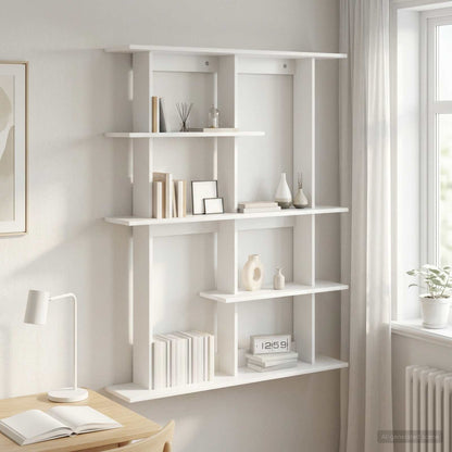 Scaffale da parete Bianco 102 x 20 x 130 cm | homemem39