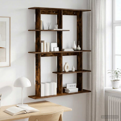 Scaffale da parete Rovere Fumo 102 x 20 x 130 cm | homemem39