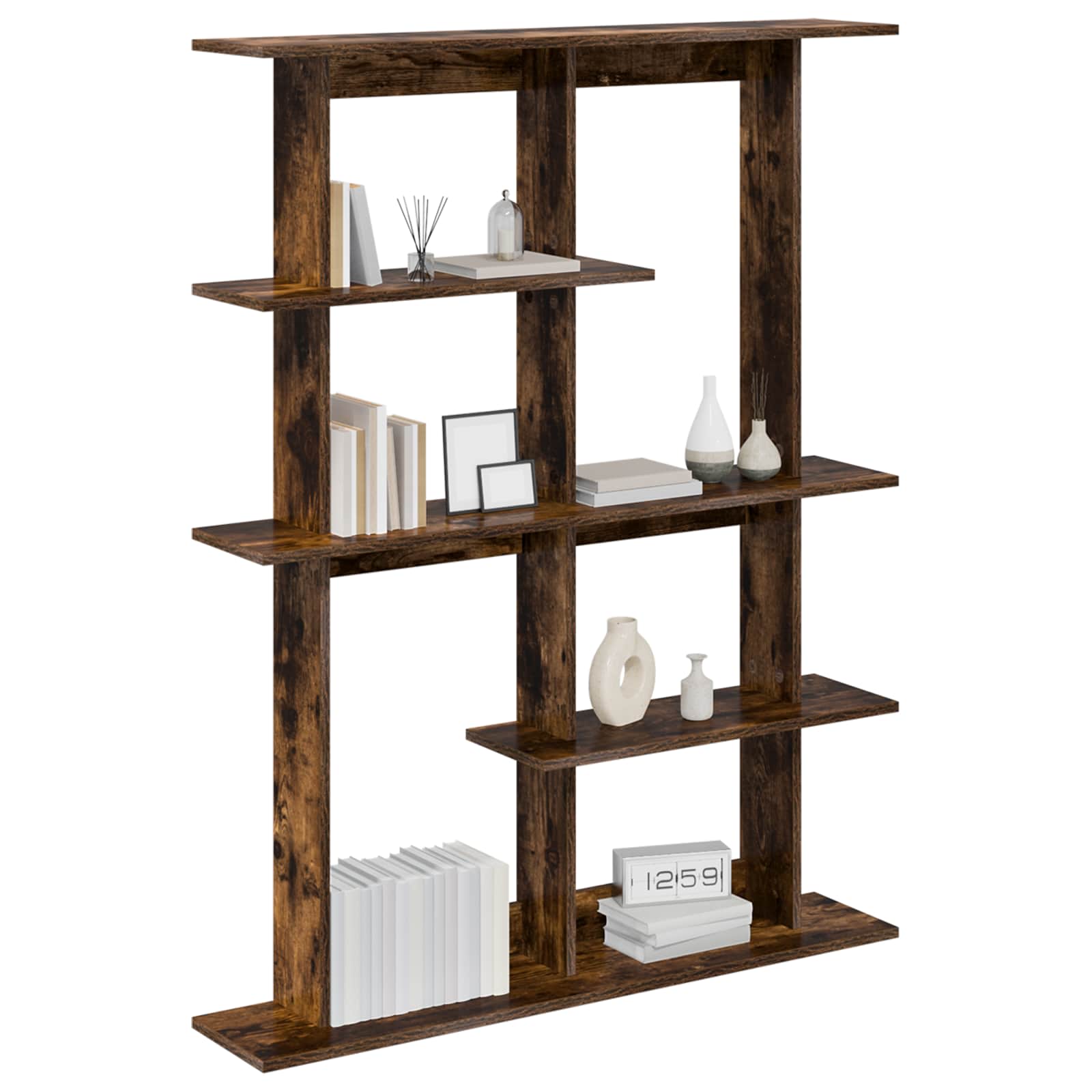 Scaffale da parete Rovere Fumo 102 x 20 x 130 cm | homemem39