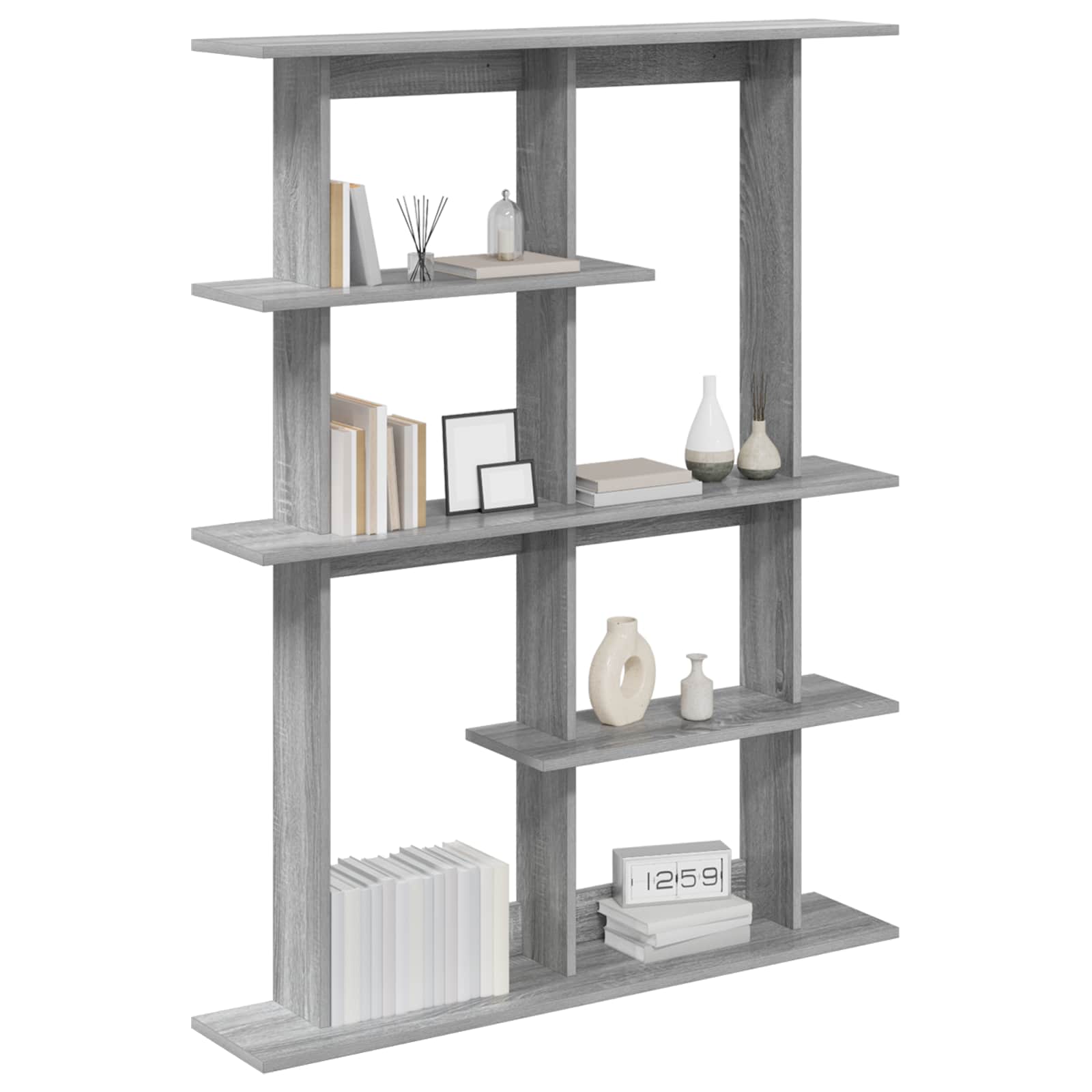 Scaffale da parete Sonoma grigio 102 x 20 x 130 cm | homemem39