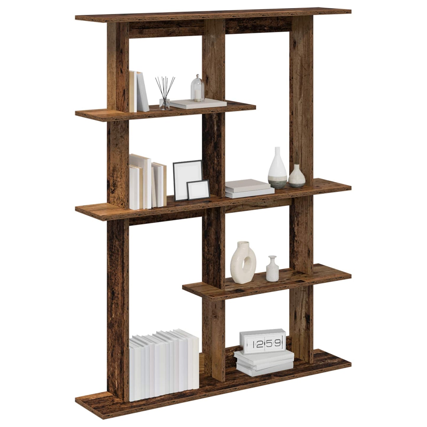 Scaffale da parete Legno antico 102 x 20 x 130 cm | homemem39