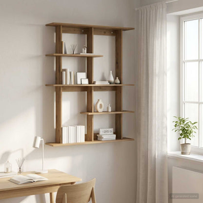 Scaffale da parete Rovere Artigianale 102 x 20 x 130 cm | homemem39