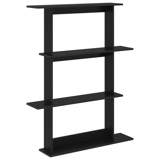 Scaffale da parete Rovere Nero 100 x 20 x 126 cm | homemem39