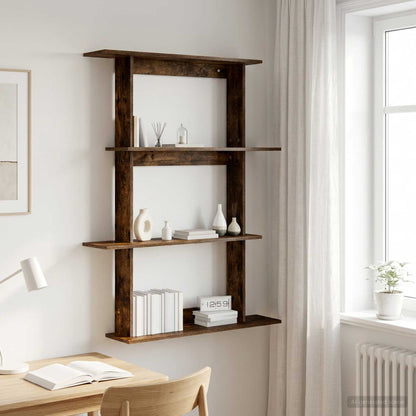 Scaffale da parete Rovere Fumo 100 x 20 x 126 cm | homemem39