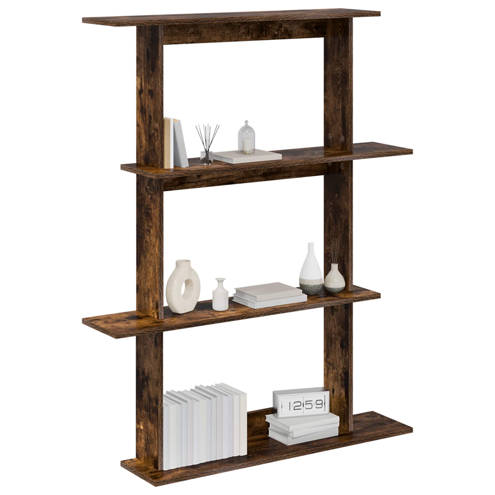 Scaffale da parete Rovere Fumo 100 x 20 x 126 cm | homemem39