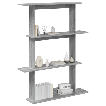 Scaffale da parete Sonoma grigio 100 x 20 x 126 cm | homemem39