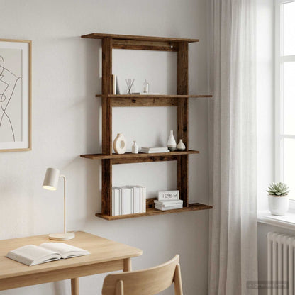 Scaffale da parete Legno antico 100 x 20 x 126 cm | homemem39