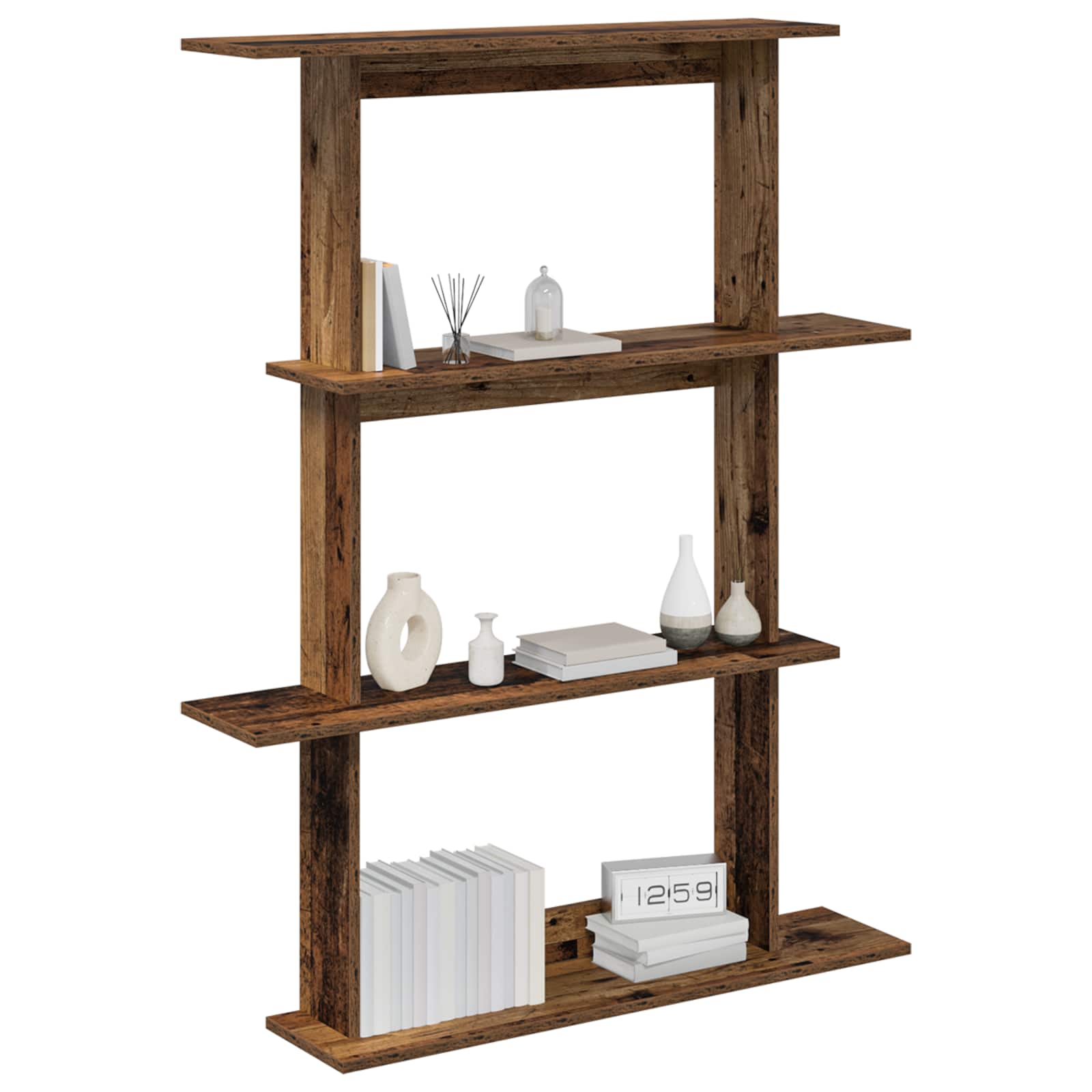 Scaffale da parete Legno antico 100 x 20 x 126 cm | homemem39