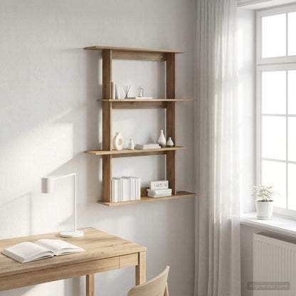 Scaffale da parete Rovere Artigianale 100 x 20 x 126 cm | homemem39