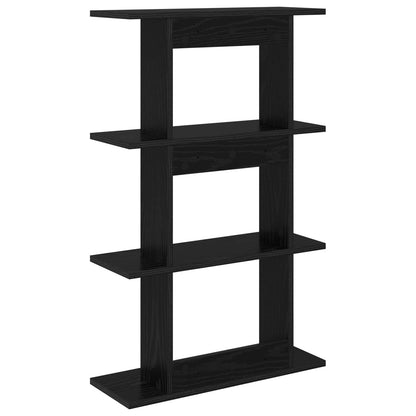 Scaffale da parete A parete Rovere Nero 56 x 20 x 90 cm | homemem39