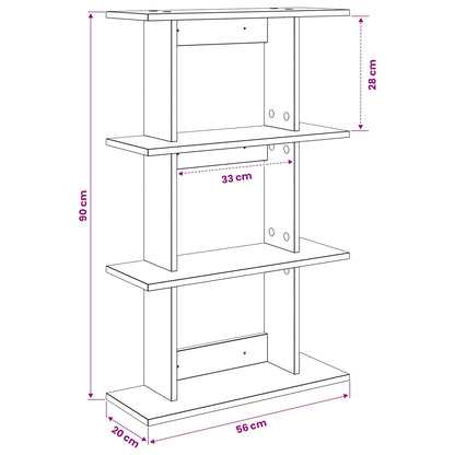 Scaffale da parete A parete Rovere Artigianale 56 x 20 x 90 cm | homemem39