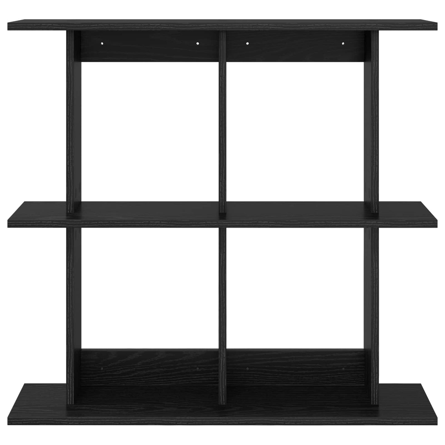 Scaffale da parete A parete Rovere Nero 80 x 20 x 75 cm | homemem39