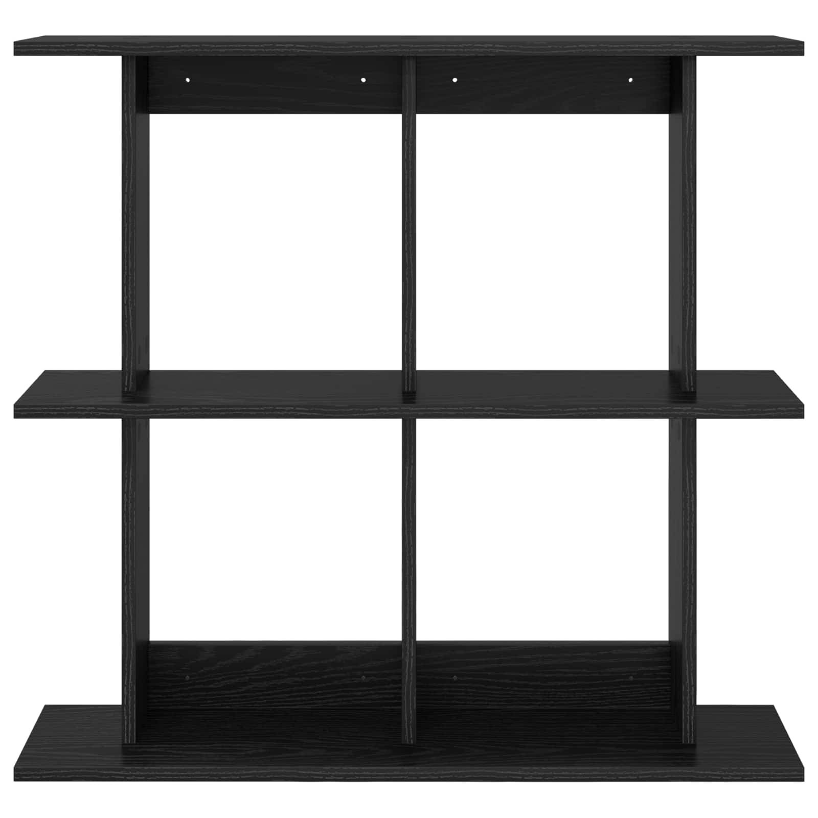 Scaffale da parete A parete Rovere Nero 80 x 20 x 75 cm | homemem39