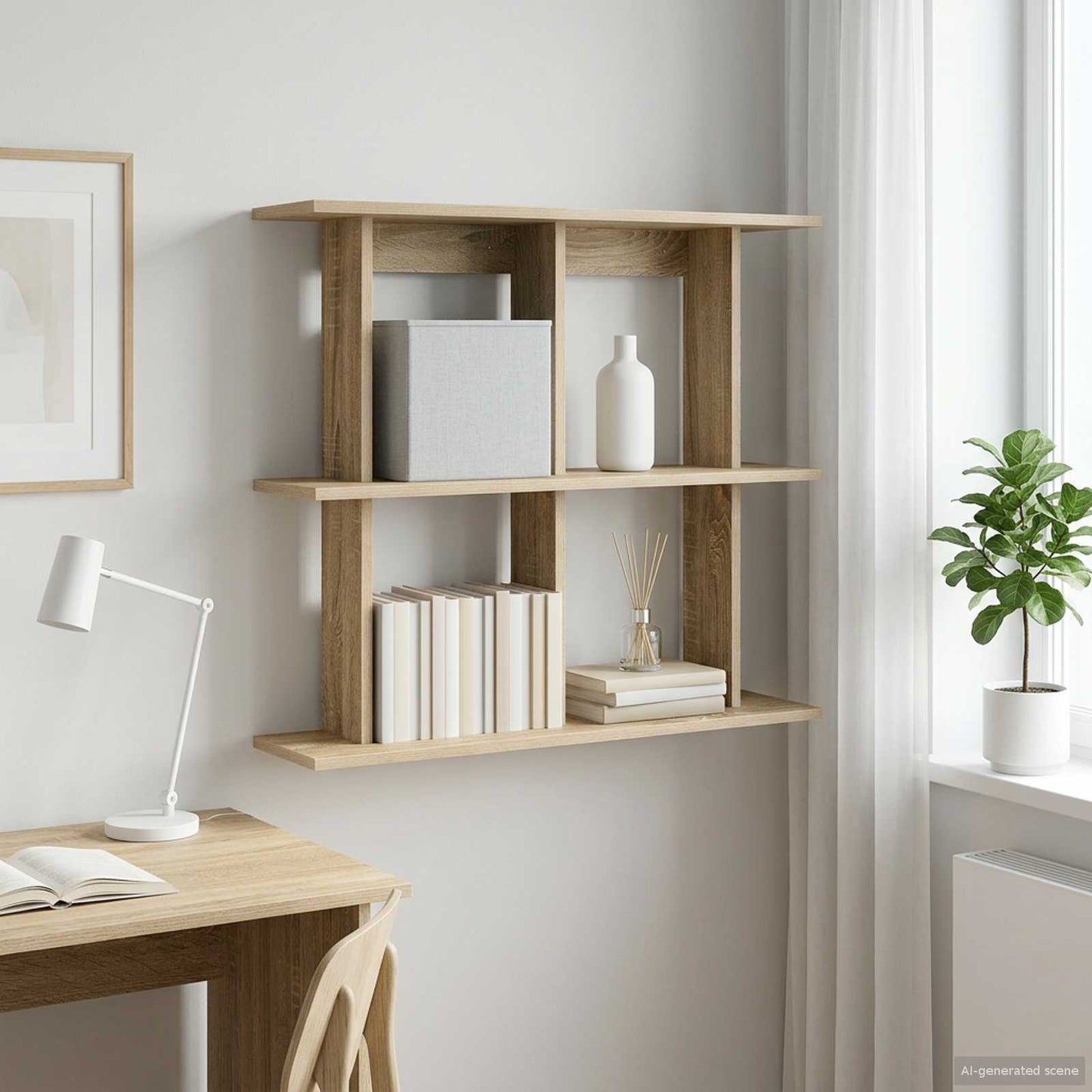 Scaffale da parete A parete Rovere Sonoma 80 x 20 x 75 cm | homemem39