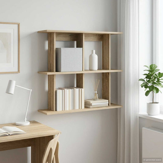 Scaffale da parete A parete Rovere Sonoma 80 x 20 x 75 cm | homemem39