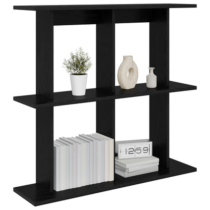 Scaffale da parete A parete Rovere Nero 100 x 20 x 75 cm | homemem39