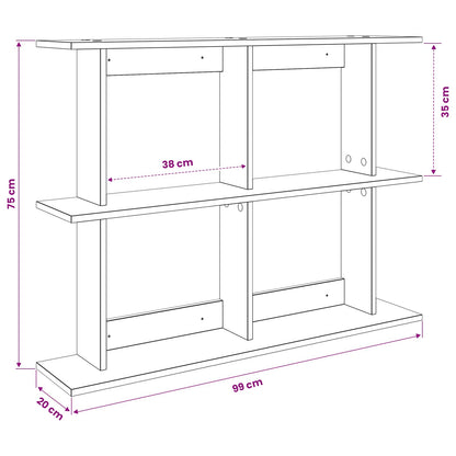 Scaffale da parete A parete Grigio Cemento 100 x 20 x 75 cm | homemem39