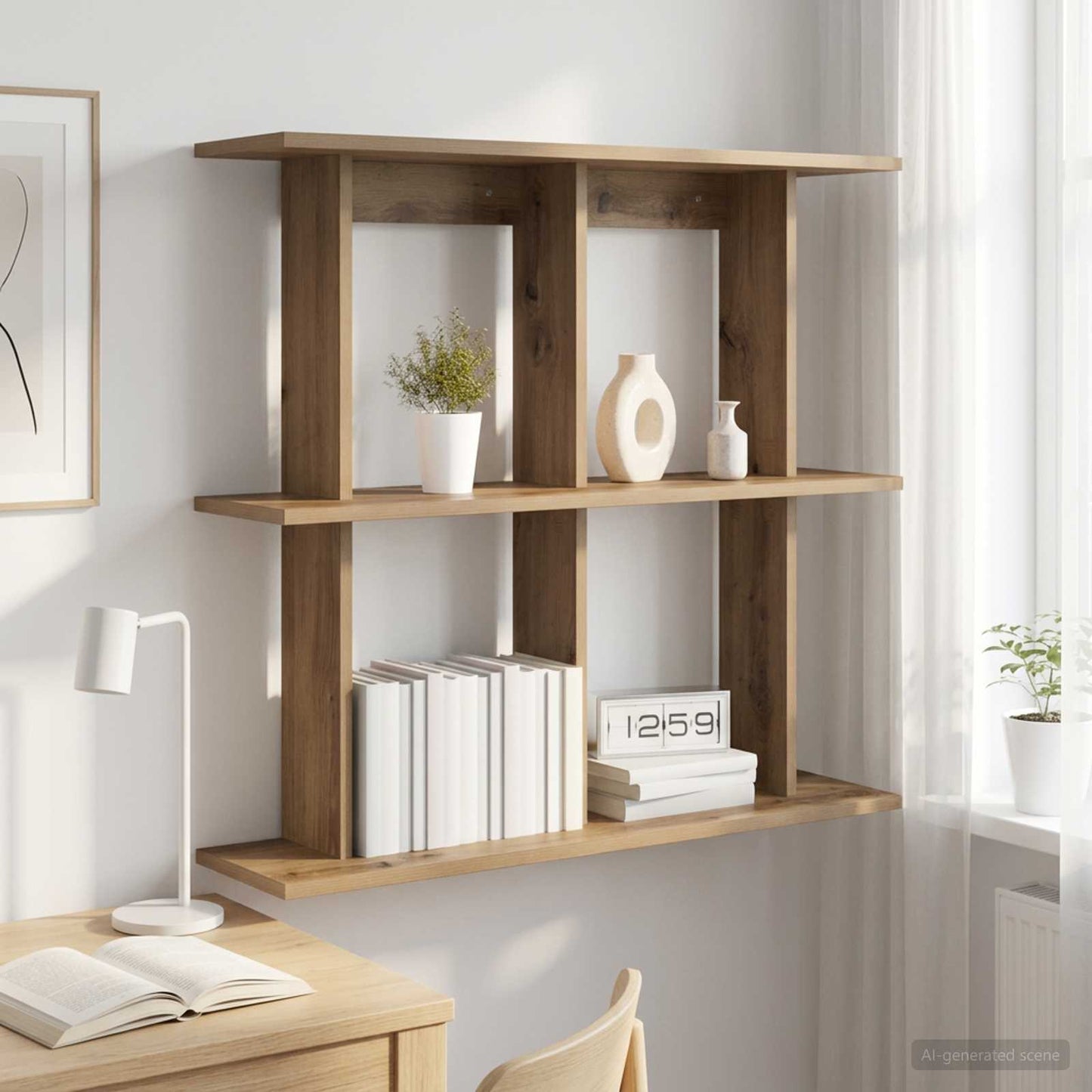 Scaffale da parete A parete Rovere Artigianale 100 x 20 x 75 cm | homemem39