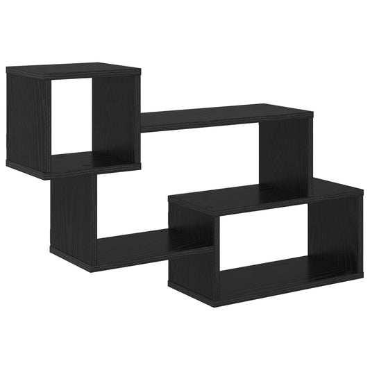 Mensola sospesa A parete Rovere Nero 87 x 20 x 55 cm | homemem39