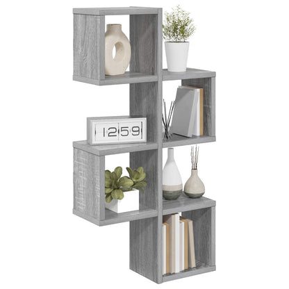 Scaffale da parete A parete Sonoma grigio 39 x 15 x 76 cm