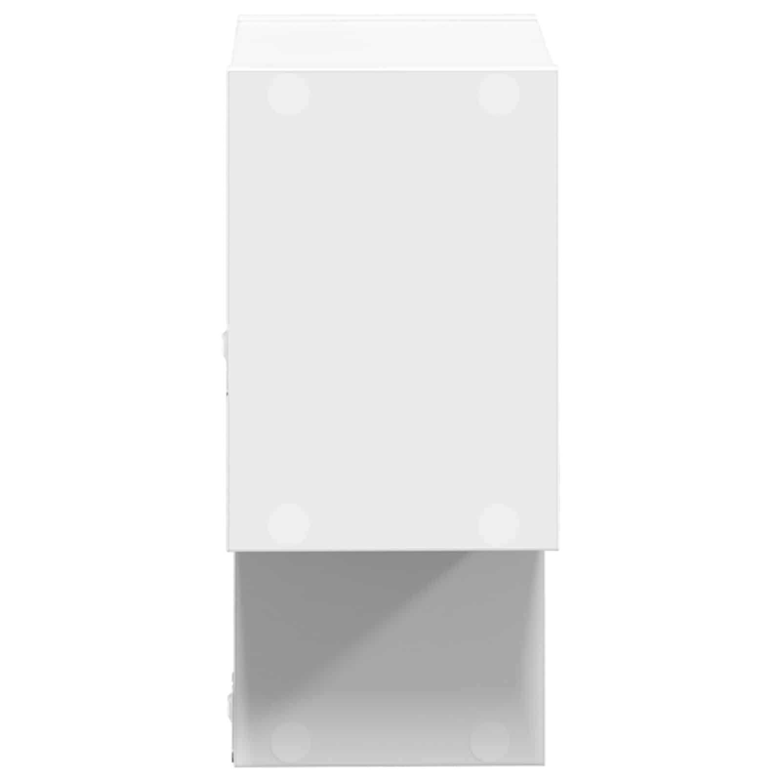 Scaffale da parete A parete Bianco 55 x 15 x 35 cm | homemem39