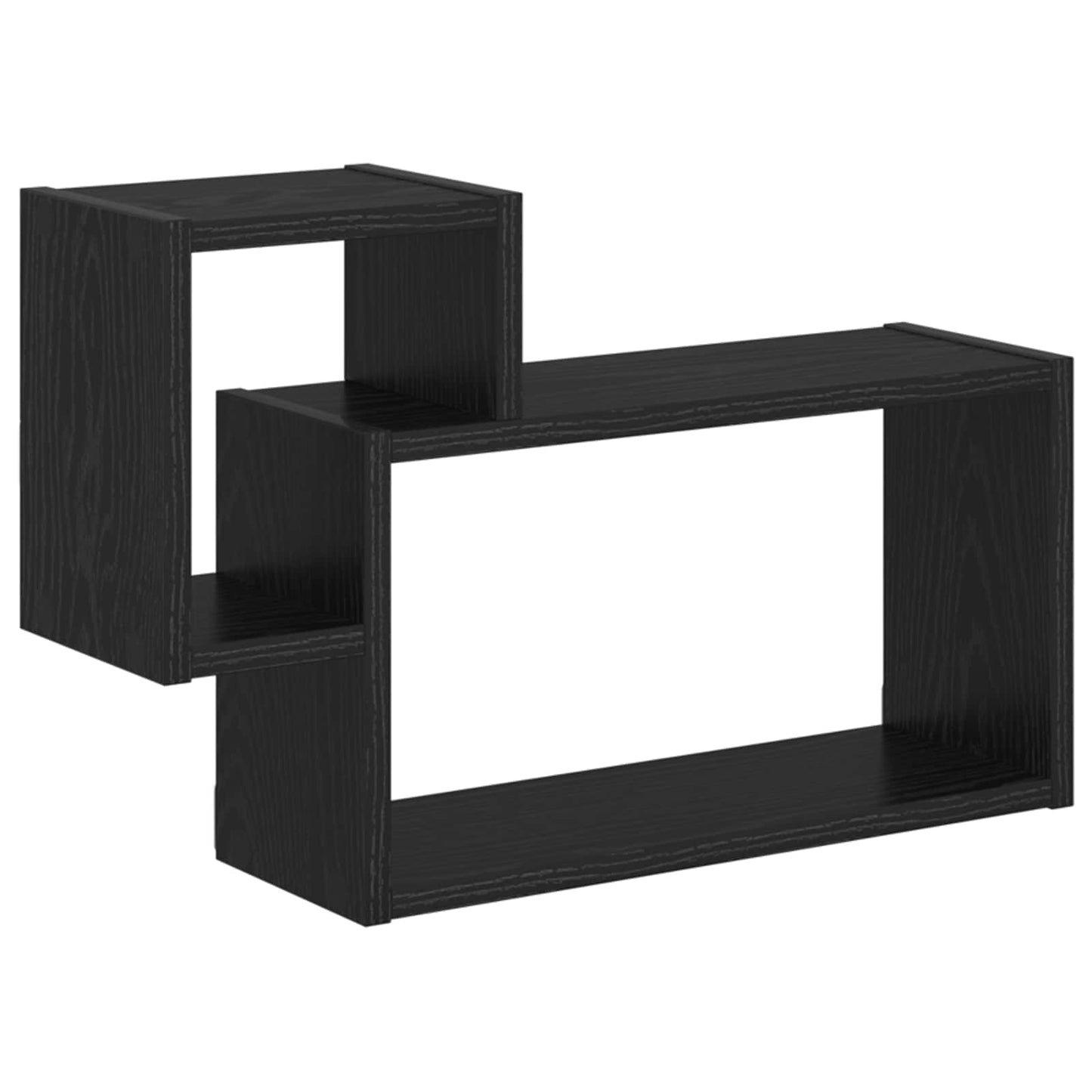 Scaffale da parete A parete Rovere Nero 55 x 15 x 35 cm | homemem39