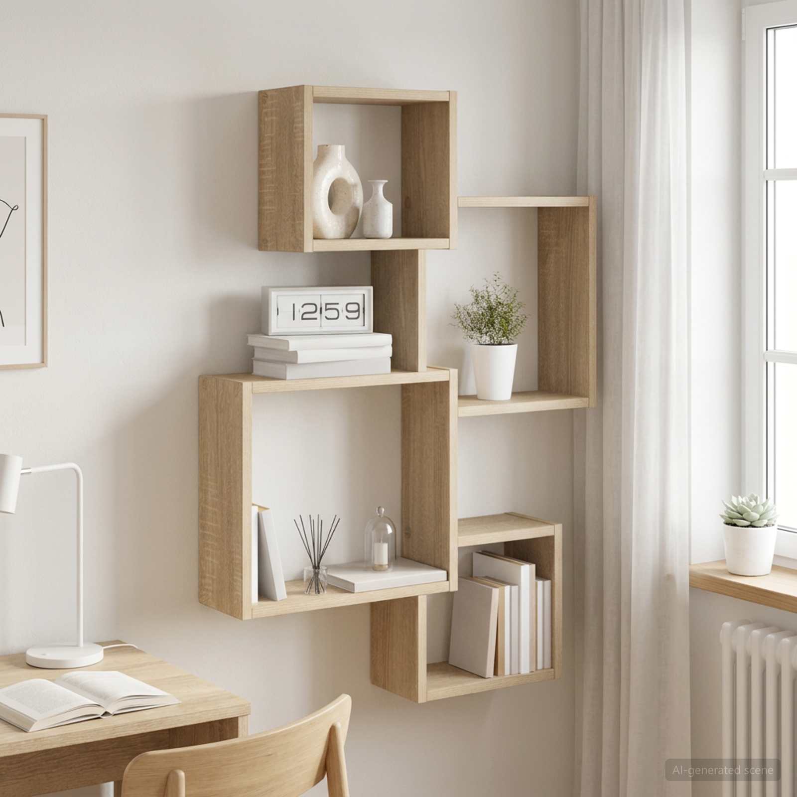 Mensole Cubo da Parete A parete Rovere Sonoma | homemem39