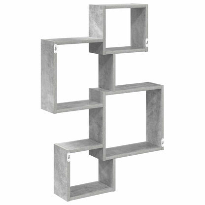 Mensole Cubo da Parete A parete Grigio Cemento | homemem39