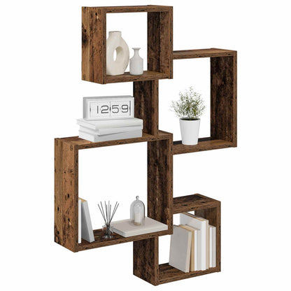 Mensole Cubo da Parete A parete Legno antico | homemem39