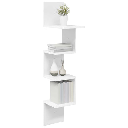 Scaffale da parete A parete Bianco 32 x 21 x 107 cm | homemem39