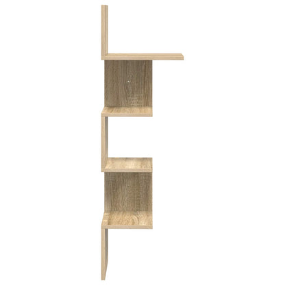 Scaffale da parete A parete Rovere Sonoma 32 x 21 x 107 cm | homemem39