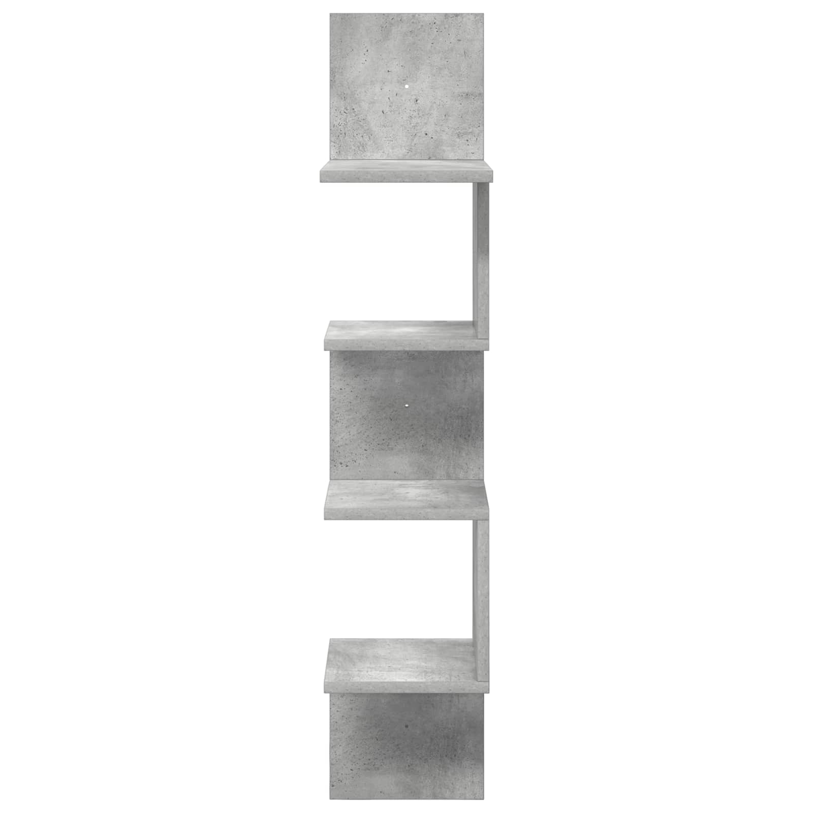 Scaffale da parete A parete Grigio Cemento 32 x 21 x 107 cm | homemem39