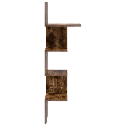 Scaffale da parete A parete Rovere Fumo 32 x 21 x 107 cm | homemem39